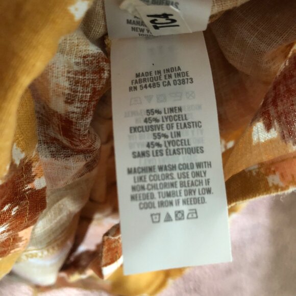 Aerie Yellow & Orange Patterned Maxi Dress With Braided Halter Neck Size XXS NWT - Picture 13 of 13